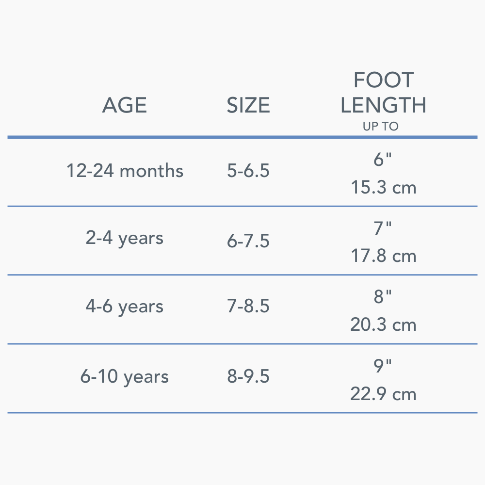 kid sock sizing kid sock sizing ranging from 1 year to 10 years old
